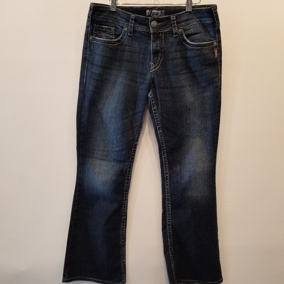 Silver NEW Suki Surplus Flare Bootcut Midrise Jeans NWOT Plus Size 32 x 30 - Picture 2 of 16